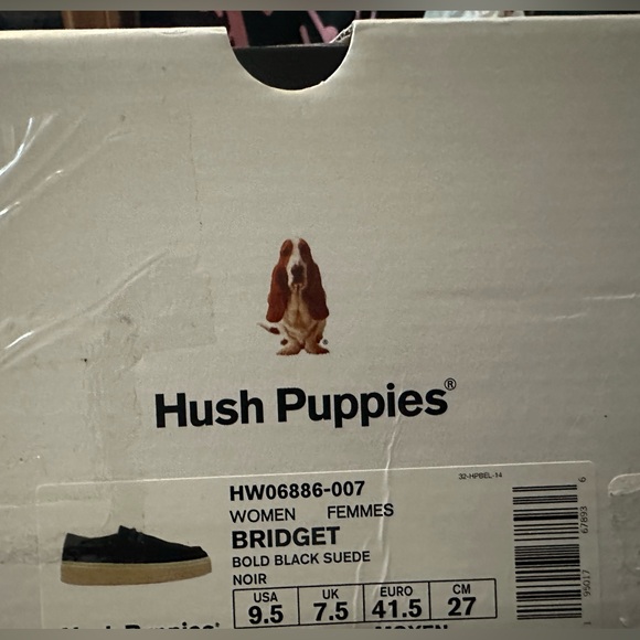 Hush Puppies NWT Bridget Black Suede Sneakers - Picture 5 of 5